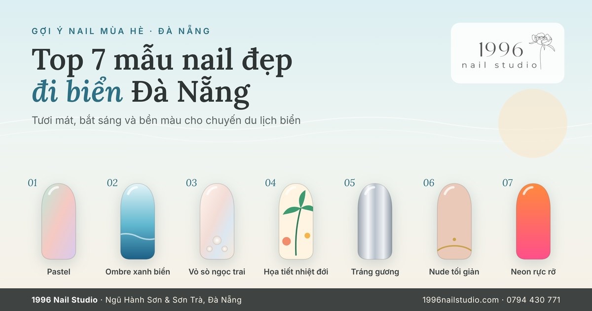 Top 7 Beautiful Beach Nail Designs in Da Nang